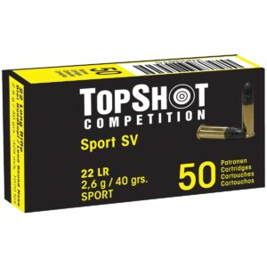 Amunicja .22 LR TopShot Competition Black Edition 40gr/2,6g